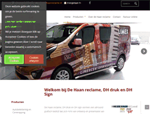 Tablet Screenshot of dehaanreclame.nl
